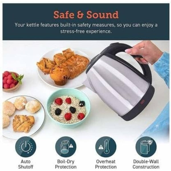 Automatic Electric Kettle 2.0L – Stainless Steel Hot Water Boiler With Auto Shut-Off