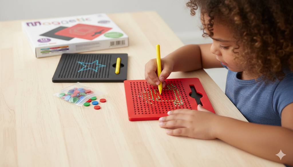 Mess-Free Magnetic Drawing Board & Erasable Doodle Tablet for Kids (Ages 1-10)