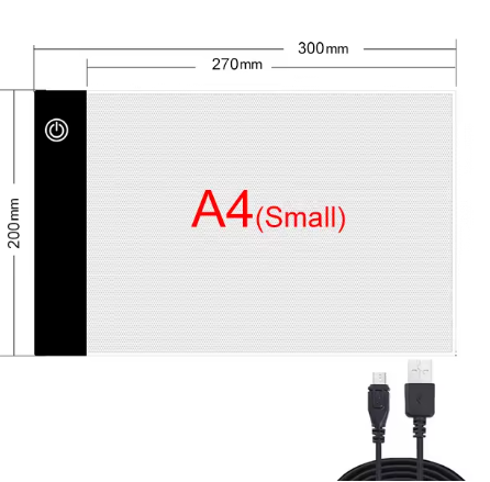 A4 LED Drawing Tablet Painting Board Copy Pad Writing Sketching Led Light Pad