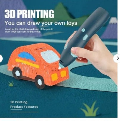 SL-300 Cordless 3D Printer Pen: Certified (UKCA/CE/RoHS), Automatic Operation, Supports PLA/ABS