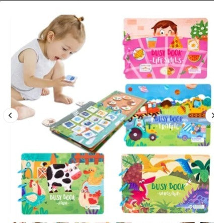 Toddler Busy Book, for 2-4 Years Old Preschool Activity Toy Books