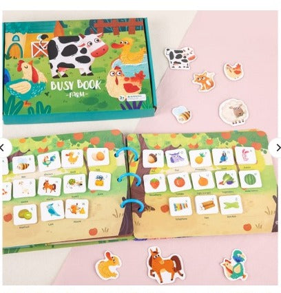 Toddler Busy Book, for 2-4 Years Old Preschool Activity Toy Books